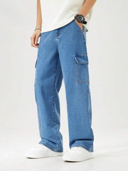 BLUE 6 POCKET BAGGY JEANS