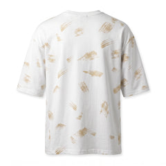 SKRACTH PRINTED DROP SHOUDER CHINA FABRIC