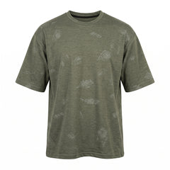 SKRACTH PRINTED DROP SHOUDER CHINA FABRIC