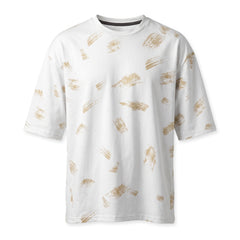SKRACTH PRINTED DROP SHOUDER CHINA FABRIC